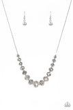 Crystal Carriages - Silver Necklace - Paparazzi Accessories 