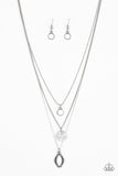 Tide Drifter - White Necklace - Paparazzi Accessories