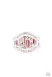 Treasure Chest Charm - Pink Ring - Paparazzi Accessories