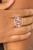 Treasure Chest Charm - Pink Ring - Paparazzi Accessories