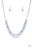 Block Party Princess - Blue Necklace - Paparazzi Accessorie