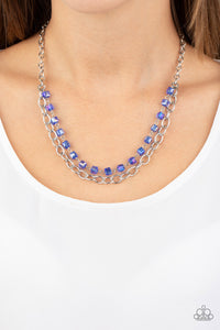 Block Party Princess - Blue Necklace - Paparazzi Accessorie