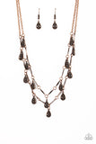 Galapagos Gypsy - Copper Necklace - Paparazzi Accessories