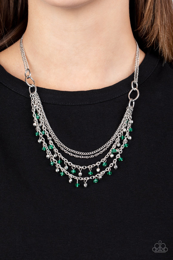 Financially Fabulous - Green Necklace - Paparazzi Accessories
