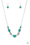 The Big-Leaguer - Green Necklace - Paparazzi Accessories
