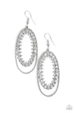 Marry Into Money - White Earrings - Paparazzi Accessories