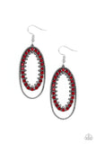 Marry Into Money - Red Earrings - Paparazzi Accessories