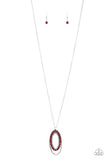 Money Mood - Red Necklace - Paparazzi Accessories