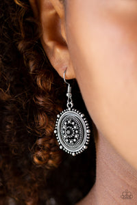Picture of WEALTH - Black Earrings - Paparazzi Accessories