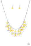 Really Rococo - Yellow Necklace - Paparazzi Accessories