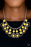 Really Rococo - Yellow Necklace - Paparazzi Accessories