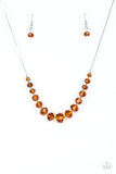 Crystal Carriages - Brown Necklace - Paparazzi Accessories