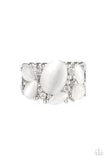 Modern Moonwalk - White Ring - Paparazzi Accessories