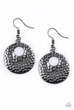 A Taste For Texture - Black Earrings - Paparazzi Accessories