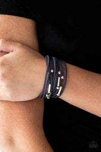 Back To BACKPACKER - Blue Bracelet - Paparazzi Accessories