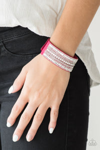 Rebel Radiance - Pink Wrap Bracelet - Paparazzi Accessories 
