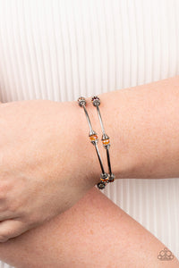 Into Infinity - Orange Bracelet - Paparazzi Accessories