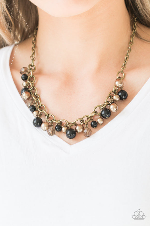 The GRIT Crowd - Black Necklace - Paparazzi Accessories