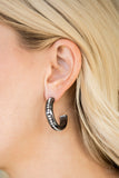 5th Avenue Fashionista - Black Earrings - Paparazzi Accessories