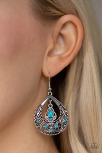 All-Girl Glow - Blue Earrings - Paparazzi Accessories