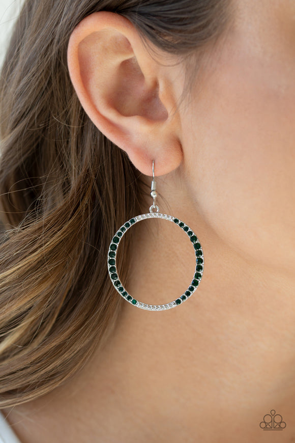 Risky Ritz - Green Earrings - Paparazzi Accessories
