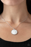 Shimmering Seashores - White Necklace - Paparazzi Accessories
