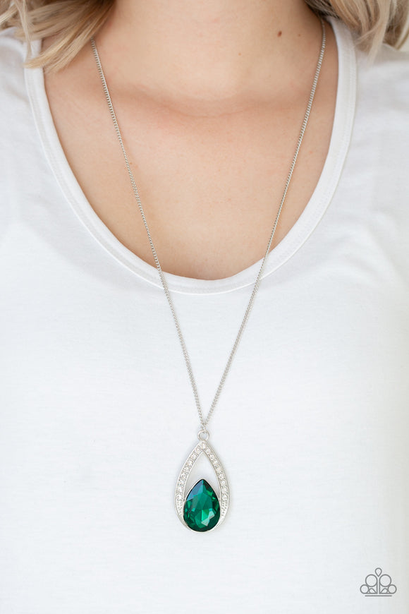 Notorious Noble - Green Necklace - Paparazzi Accessories