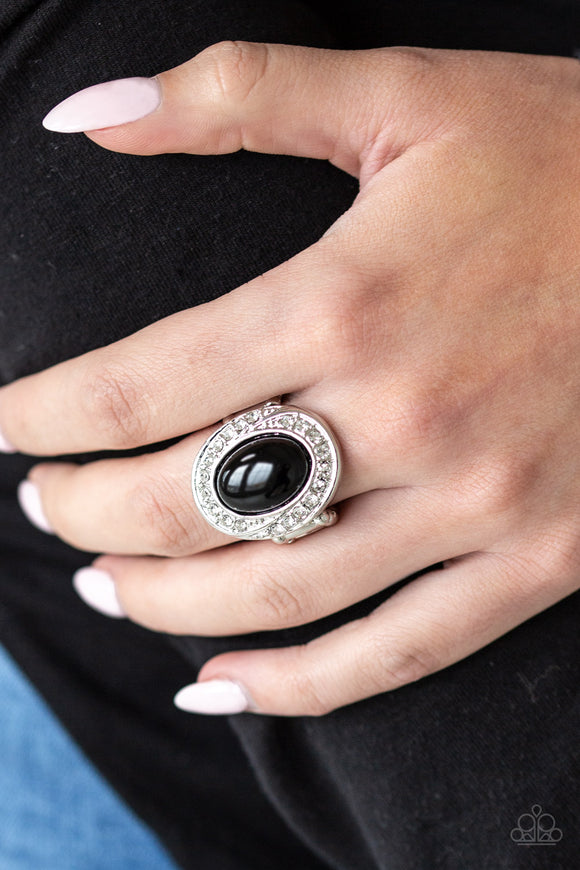 The ROYALE Treatment - Black Ring - Paparazzi Accessories