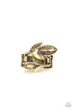 Flawless Foliage - Brass Ring - Paparazzi Accessories