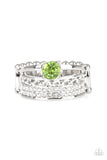 The Overachiever - Green Ring - Paparazzi Accessories