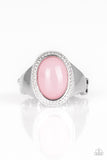 Mystically Malibu - Pink Ring - Paparazzi Accessories
