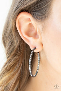 Comin Into Money - Black Earrings - Paparazzi Accessories
