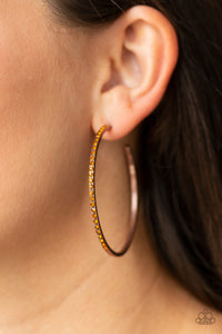 Trending Twinkle - Copper Earrings - Paparazzi Accessories