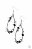 Quite The Collection - Black Earrings - Paparazzi Accessories