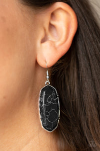 Stone Quest - Black Earrings - Paparazzi Accessories