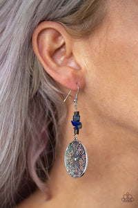 Adobe Dweller - Blue Earrings - Paparazzi Accessories