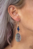Adobe Dweller - Blue Earrings - Paparazzi Accessories