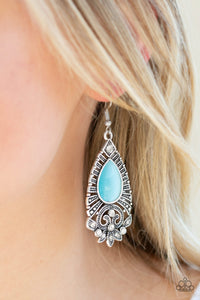 Majestically Malibu - Blue Earrings - Paparazzi Accessories
