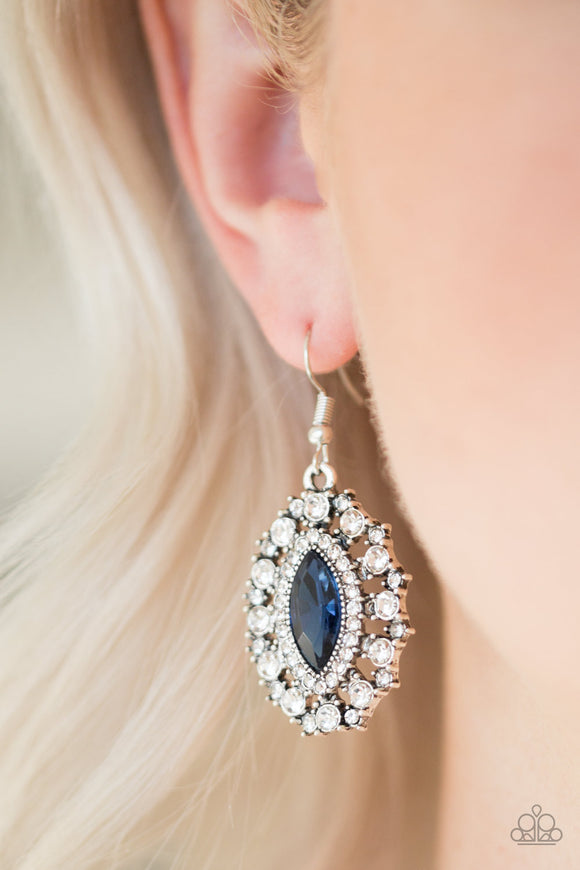 Long May She Reign - Blue Earrings - Paparazzi Accessories
