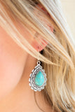Mesa Mustang - Blue Earrings - Paparazzi Accessories
