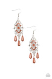 Majestic Mood - Brown Earrings - Paparazzi Accessories