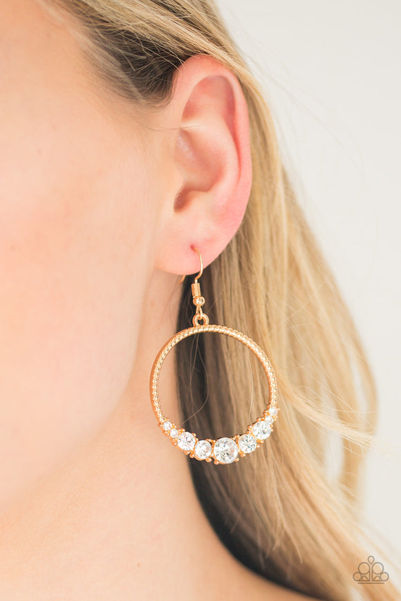 Self-Made Millionaire - Gold Earrings - Paparazzi Accessories