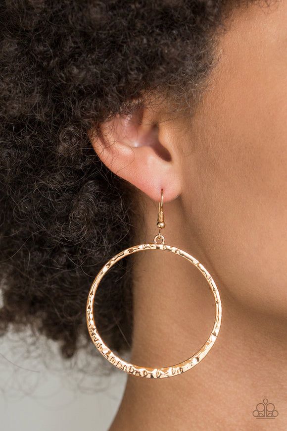 So Sleek - Gold Earrings - Paparazzi Accessories