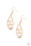The Greatest GLOW On Earth - Gold Earrings - Paparazzi Accessories