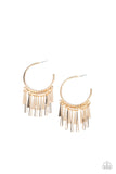 Bring The Noise - Gold Earrings - Paparazzi Accessories