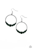 Self-Made Millionaire - Green Earrings - Paparazzi Accessories
