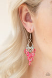 What Happens In Maui - Pink Earrings - Paparazzi Accessories