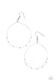 Prize Winning Sparkle - Pink Earrings - Paparazzi Accessories