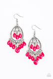 Gorgeously Genie - Pink Earrings - Paparazzi Accessories