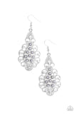 Sprinkle On The Sparkle - Silver Earrings - Paparazzi Accessories